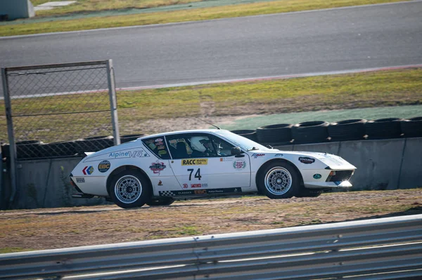 Egy Alpine Renault A310 Racing Autó Montmelo Pályáján — Stock Fotó