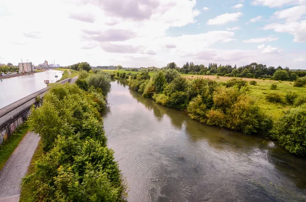 Utsikt Över Hammfloden Tyskland — Stockfoto