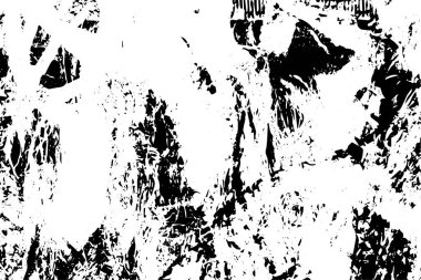 Çizik ve çiziklerle dolu siyah beyaz bir arka plan. Soyut vektör illüstrasyonu.