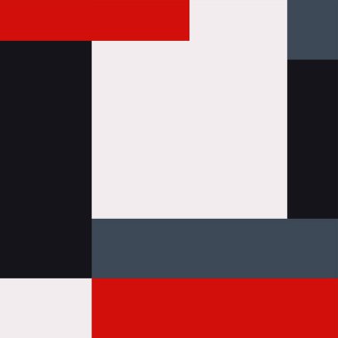 Çeşitli renklerde soyut geometrik şekiller