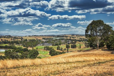 Melbourne 'daki Lofty Dağı' nın tepesinden büyüleyici bir manzara.