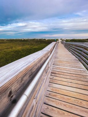 Horizon Köprüsü, Galveston, Teksas sahilinde. Birleşik Devletler