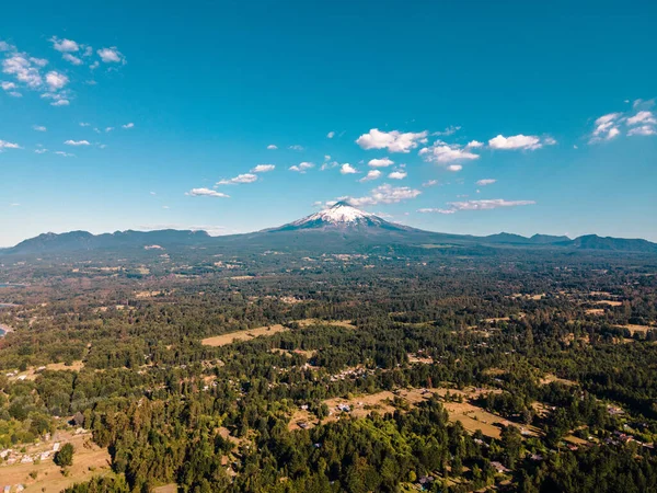 Piękne Ujęcie Wulkanu Villarrica Pucon Chile — Zdjęcie stockowe