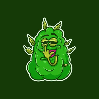 vektör çizgi filmi komik yeşil uzaylı canavar