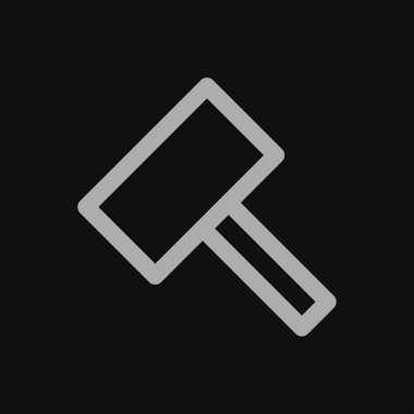 Çekiç simgesi. vektör düz illüstrasyon