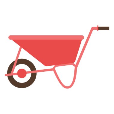 Beyaz üzerine sepet düz vektör simgesi tasarımı