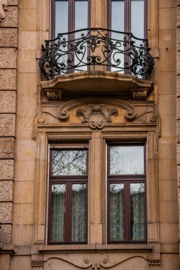 Mannheim, Almanya 'daki binanın güzel bir cephesi