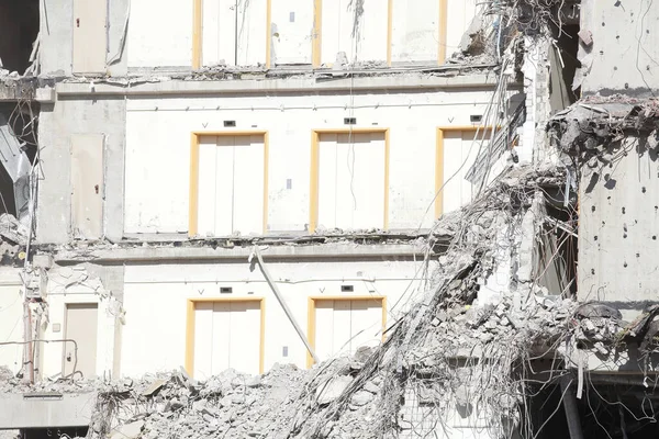 Close Wreckage Demolished House Bremen Germany — Stock Photo, Image
