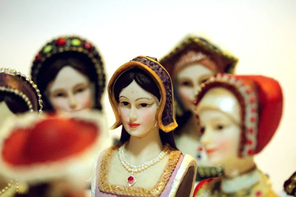 Bustos Figurina Das Seis Esposas Henrique Viii — Fotografia de Stock