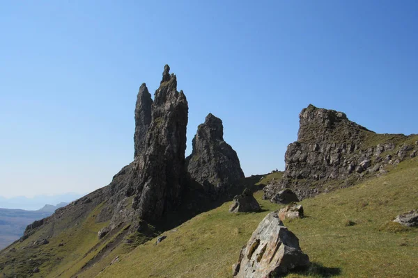 Una Collina Rocciosa Sull Isola Skye Scozia — Foto Stock