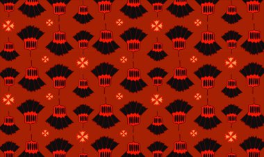 Soyut geometrik şekilli kusursuz desen