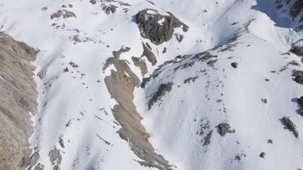 Las Hermosas Imágenes Los Alpes Nevados — Vídeos de Stock