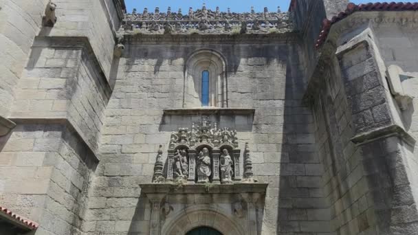 Una Cruz Tono Basílica Real Santa María Más Grande Estilo — Vídeo de stock