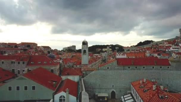 Disparo Ciudad Dubrovnik Desde Dron — Vídeos de Stock