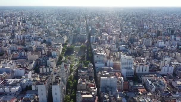 Пташиний Вид Цвинтар Вулиці Буенос Айреса Аргентина — стокове відео