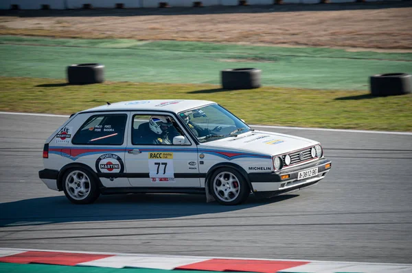 Volkswagen Golf Gti Mkii Racing Car Track Montmelo — Stock Photo, Image
