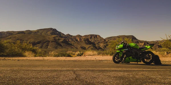 Primer Plano Una Bicicleta Valle Del Desierto Phoenix Arizona —  Fotos de Stock