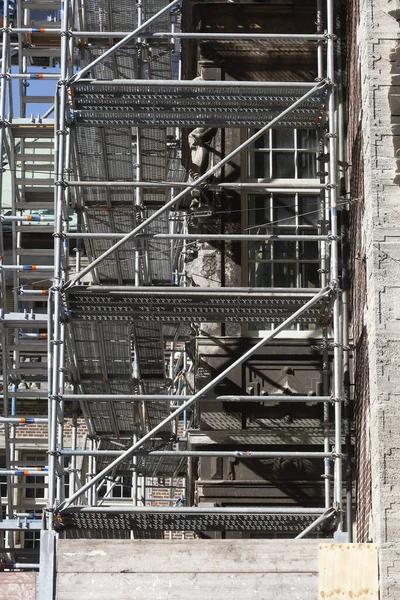 Vertical Low Angle Construction Site Bremen Germany — Stock Photo, Image