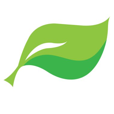 Yaprak logo vektör resimleme şablonu tasarımı