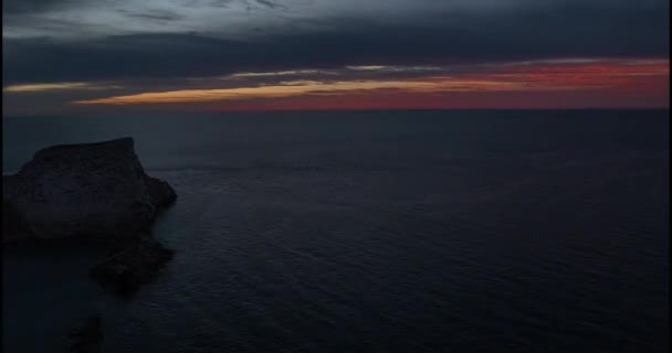 Isla Las Animas Coucher Soleil Une Île Dans Golfe Californie — Video