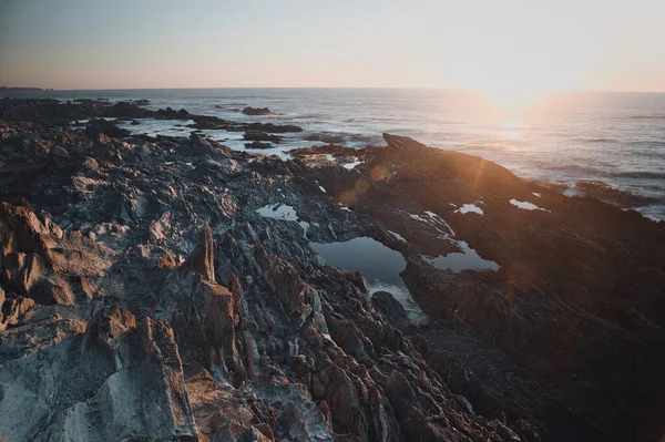 Een Prachtig Uitzicht Zonsondergang Strand Infiernillo — Stockfoto