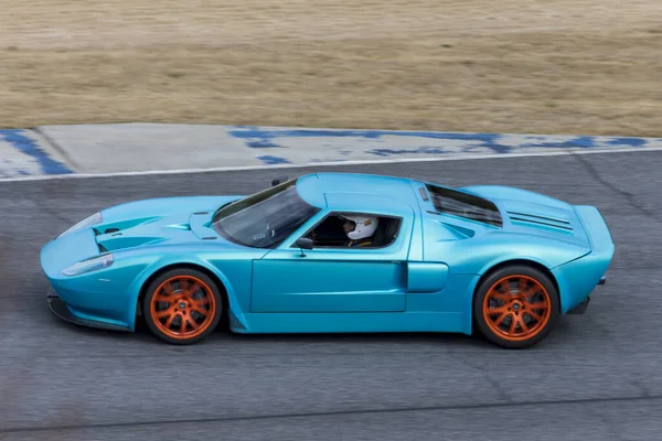 Tiro Ângulo Alto Carro Corrida Réplica Pista — Fotografia de Stock