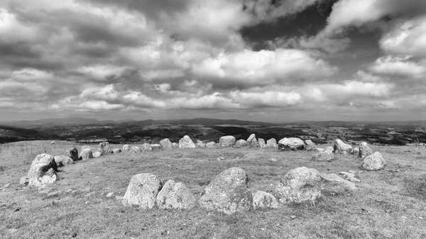 Moel Uchaf Stone Circle Κοντά Στο Llandrillo Denbighshire Βόρεια Ουαλία — Φωτογραφία Αρχείου