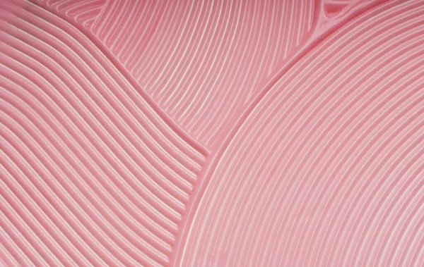 Różowy Produkt Pielęgnacji Skóry Faliste Tekstury Swat — Zdjęcie stockowe