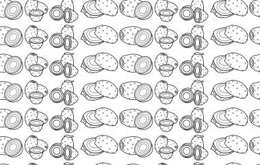 Şekerlerin kusursuz el çizimi çizimi..
