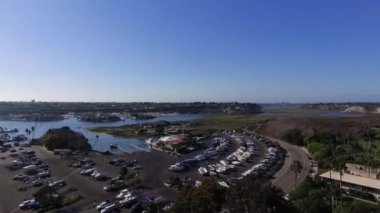 Newport Sahili 'nin havadan görünüşü, Hyatt, binalar, California