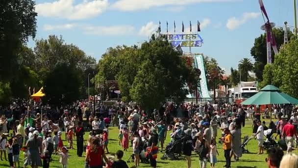 Das Moomba Music Festival Melbourne Australien — Stockvideo