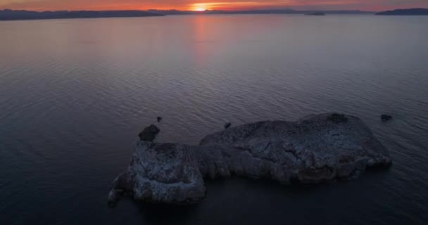 Isla Las Animas Ένα Νησί Στον Κόλπο Της Καλιφόρνια Ανατολικά — Αρχείο Βίντεο