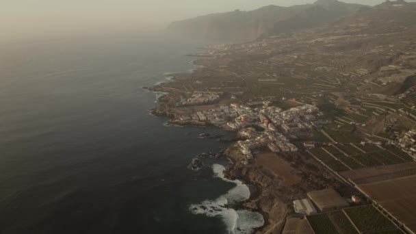 Αεροπλάνο Από Την Ακτή Στην Candelaria Canary Islands Tenerife Ισπανία — Αρχείο Βίντεο