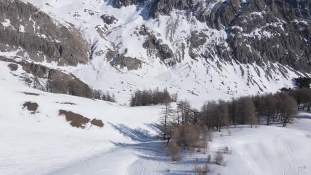 Belas Imagens Dos Alpes Nevados — Vídeo de Stock