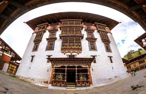 Vue Panoramique Cour Royale Justice Bhoutan Contre Ciel Nuageux — Photo