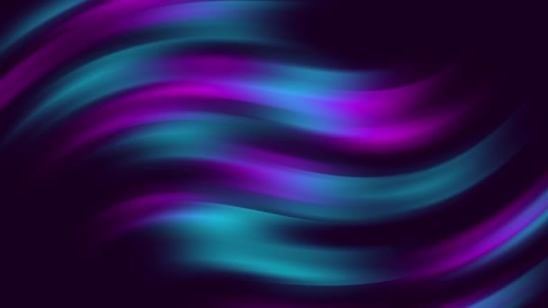 Стильная Абстрактная Анимация Цвет Волнистая Гладкая Стена Концепция Многоцветного Жидкостного — стоковое видео