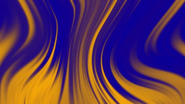 Fluid Gradient Animation Hintergrund Neon Farbverlauf Blau Und Gelb Abstrakter — Stockvideo
