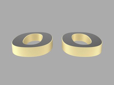 3d numara izole doku arkaplan oluşturucu