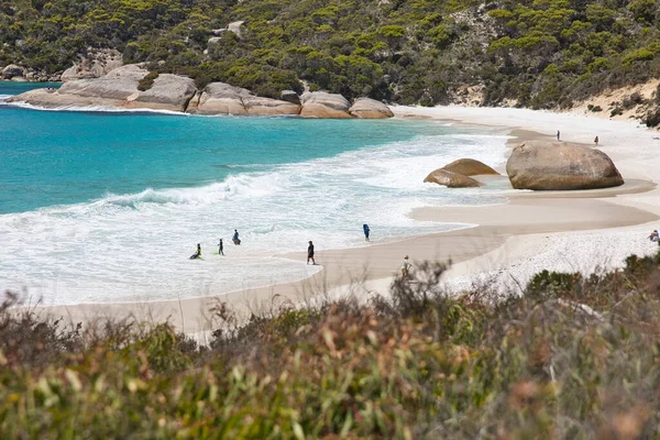 Beautiful Shot Albany Beach Surrounded Hills — Stock Photo, Image