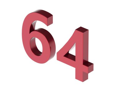 3d numara izole doku arkaplan oluşturucu