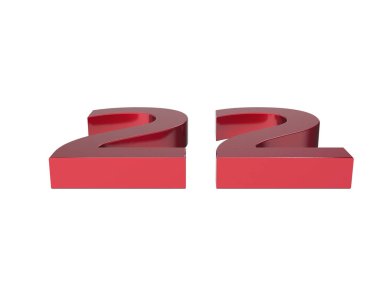 3d numara izole doku oluşturma arkaplan çizimi