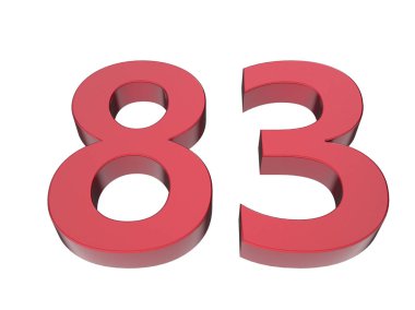 3d numara izole doku arkaplan oluşturucu