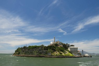 San Francisco Körfezi 'ndeki Alcatraz Adası, ABD