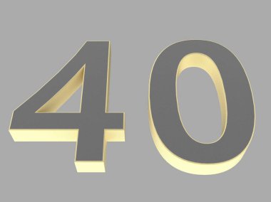 3d numara izole doku oluşturma arkaplan çizimi