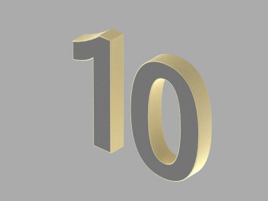 3d numara izole doku arkaplan oluşturucu