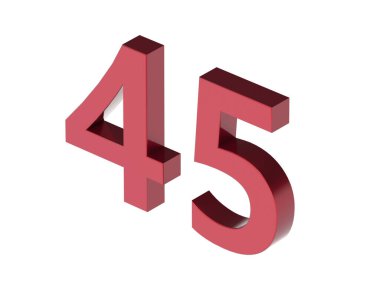 3d numara izole doku oluşturma arkaplan çizimi