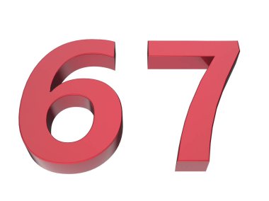 3d numara izole doku arkaplan oluşturucu