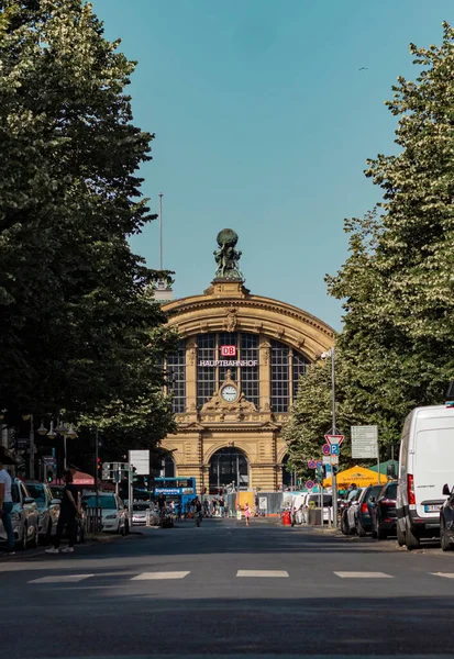 Kaiserstreet View Frankfurt Main Station — Stock Photo, Image