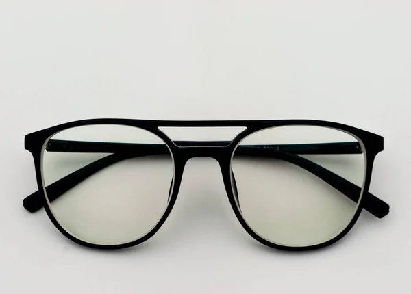 Marco Negro Rascado Tecnología Gafas Deslumbramiento Gafas Hechas Material Acetato — Foto de Stock