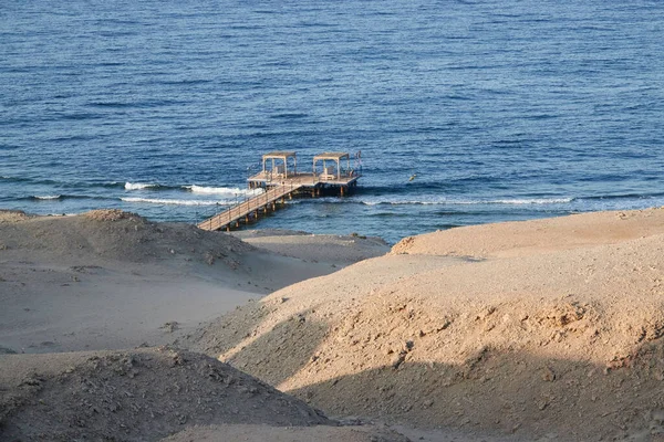 Krásný Záběr Písečnou Pláž Oasis Resort Marsa Alam — Stock fotografie